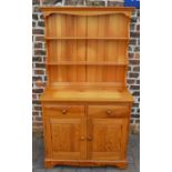 Modern small pine dresser W 92cm D 46cm Ht 166cm