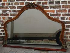 French overmantel mirror (slight damage to the silver mirror back)147cm by 99cm