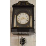 Cuckoo clock in an ebonized case (Ht of clock 30cm)