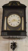 Cuckoo clock in an ebonized case (Ht of clock 30cm)