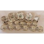 Indian Tree Duchess tea set and dinner plates (damage to teapot)
