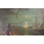 1970s retro print "Wings of Love" after Stephen Pearson 90.5cm x 59cm