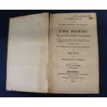 Leather bound book, A Compendium of the Anatomy, Physiology & Pathology of The Horse by B W Burke,