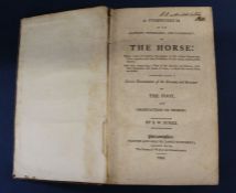 Leather bound book, A Compendium of the Anatomy, Physiology & Pathology of The Horse by B W Burke,