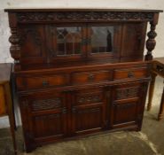 Old Charm Court cupboard/drinks cabinet L138cm Ht 138cm D 46cm