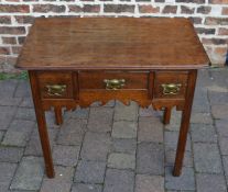 Georgian oak lowboy