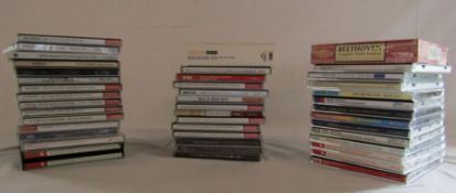 Box of classical and brass band CDs