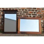 Jaycee mirror, H92cm x 59cm and one other