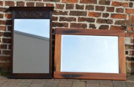 Jaycee mirror, H92cm x 59cm and one other