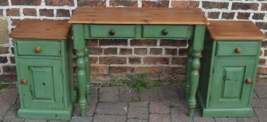 Painted bedside cabinets and dressing/hall table