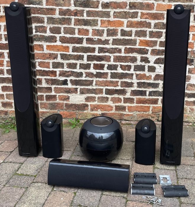 Bower and Wilkins XT sound system, including PVI powered subwoofer