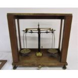 Cased weighing scales, produced by Baird & Tatlock