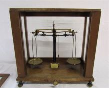 Cased weighing scales, produced by Baird & Tatlock