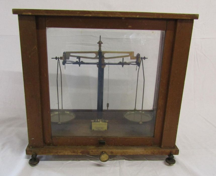 Cased weighing scales, produced by Baird & Tatlock - Image 2 of 3