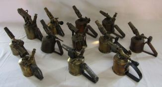 12 Swedish blow lamps, including Eriksson's and Primus