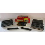 00 gauge Hornby and Lima trains, carriages and container wagons and Hornby boxes