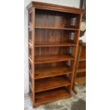 Jali wood book case, height 180cm, width 90cm and depth 40cm
