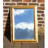 Large gilt framed wall mirror, H79 x W55cm