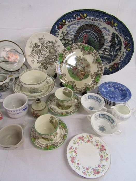 Copeland Spode, Royal Tudor ware, Coalport Revelry, Hayasi Kutani tea set (majority showing damage), - Image 4 of 5