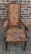 Victorian open armchair