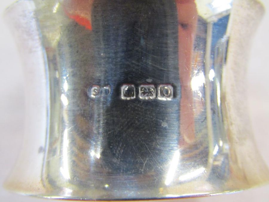 6 silver napkin rings, various dates, 4.63ozt - Image 2 of 9