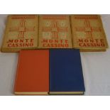 Three volumes of Monte Cassino by Melchior Wankowicz, Portrait Of A Battle by Fred Majdalany & Monte