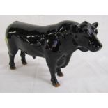 Large Beswick black bull 'John Beswick' Hand painted