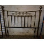 Reproduction brass double bed head