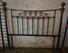 Reproduction brass double bed head