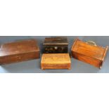 Edwardian oak box with brass handle and twin hinged doors, lacquered jewellery box, carved wooden