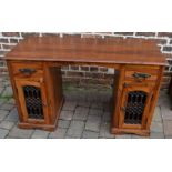 Jali wood desk, 131cm x 56cm