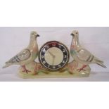 Jema Holland 427 double lustre pigeon mantel clock