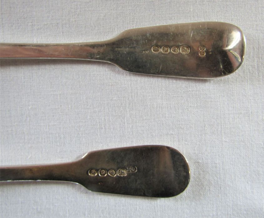 Pair of Elkington & Co silver tablespoons, Birmingham 1929 & 1 other London 1836 and 3 silver - Image 3 of 3