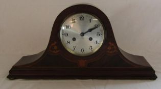 Edwardian inlaid mahogany mantel clock (currently not working)