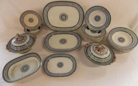 Copeland late Spode dinner service including tureens, bowls, plates etc with registration mark