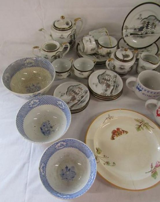 Copeland Spode, Royal Tudor ware, Coalport Revelry, Hayasi Kutani tea set (majority showing damage), - Image 2 of 5