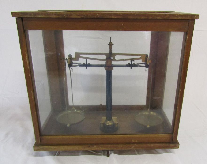 Cased weighing scales, produced by Baird & Tatlock - Image 3 of 3