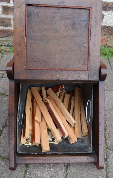 Victorian coal box with with shovel - Image 2 of 3