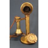 Brass candlestick telephone