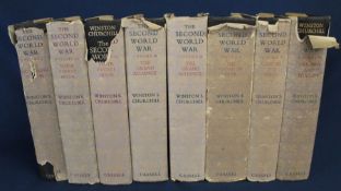 Winston S Churchill The Second World War Vols 1-6 (with two additional volumes) published by Cassell