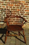 High back Windsor armchair