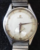 Omega gents wristwatch missing winder serial number 12451426. Case diameter approx.3.4cm