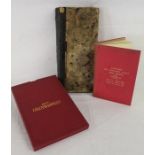 1898 ledger, Vol. 48 Lincolnshire red herd book and a set of 2 silk backed bound maps of England &