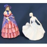 2 Royal Doulton figures "A Victorian Lady" HN728 & 'Pirouette' HN2216
