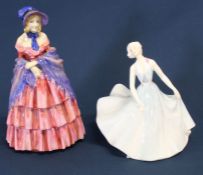 2 Royal Doulton figures "A Victorian Lady" HN728 & 'Pirouette' HN2216