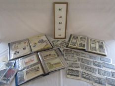 Collection of postcards, stamps and photographs of football teams circa 1950's including Chelsea,