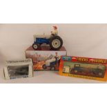 Ertl Foxfire farm collectors tractor by Lowell Davis with figure, Ford Cl-9000 flatbed with tractors