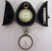 Antique pocket barometer altimeter by Short & Mason London made for A & N.C.S Ltd Westminster in