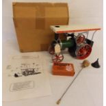 Mamod steam tractor TE1A boxed (plain cardboard) with all accessories