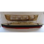 Titanic radio controlled rc model boat part made - no workings approx. 135cm long and one other boat
